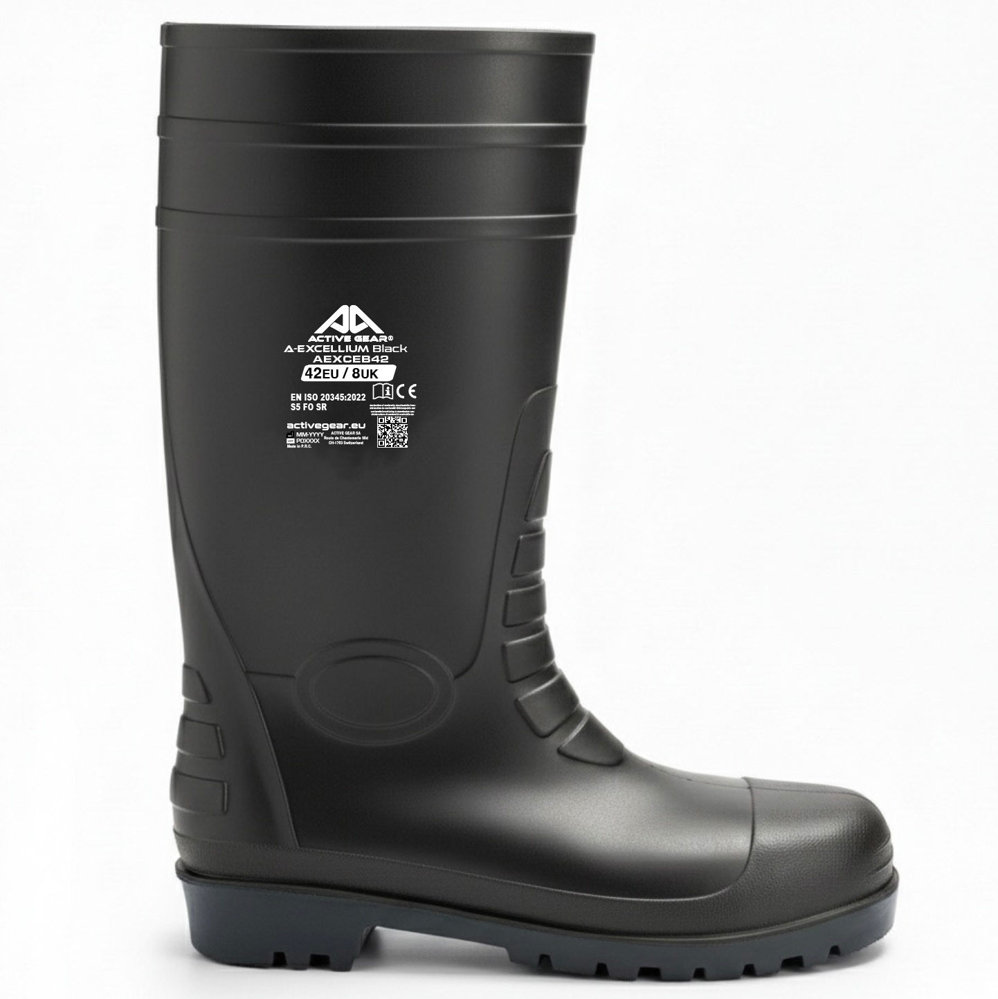 Bottes de sécurité S5 FO SR PVC résistantes à l'huile Maroc