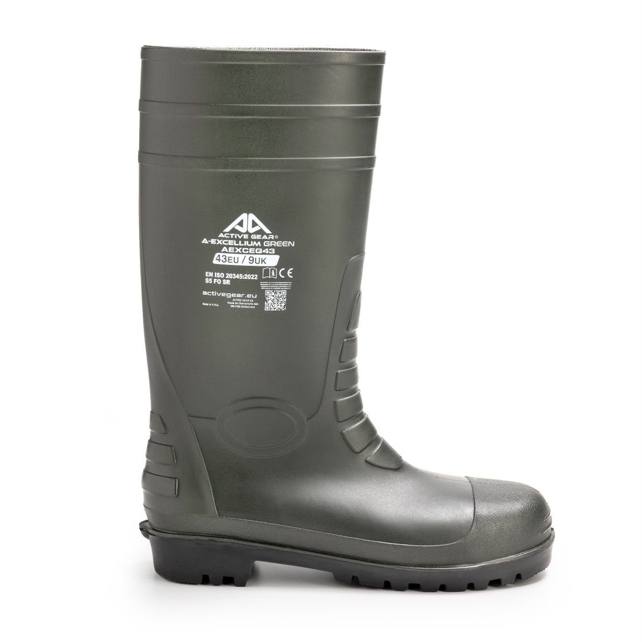 Bottes de sécurité S5 FO SR PVC résistantes hydrocarbures