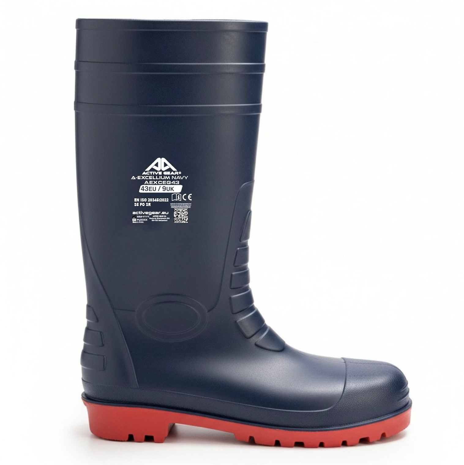 Bottes de sécurité S5 ACTIVE GEAR Excellium Navy PVC