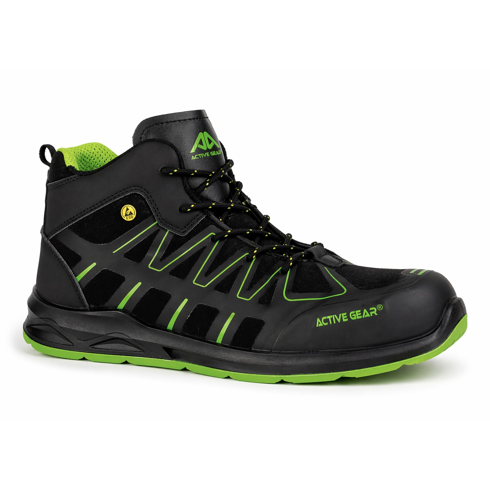 Chaussures de sécurité S3L sans métal ACTIVE GEAR A-Sprint High Green
