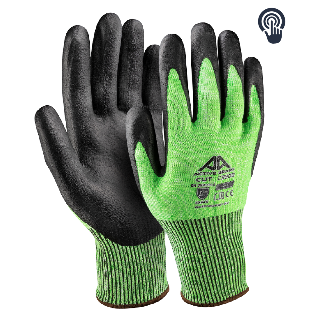 Gants de protection anti-coupure ACTIVE GEAR C3210 13G norme EN388