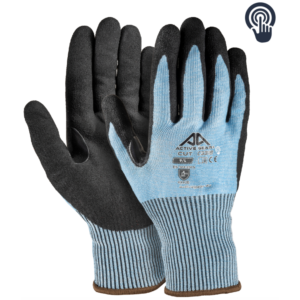 Gants de protection anti-coupure ACTIVE GEAR C3320 13G Screen Touch