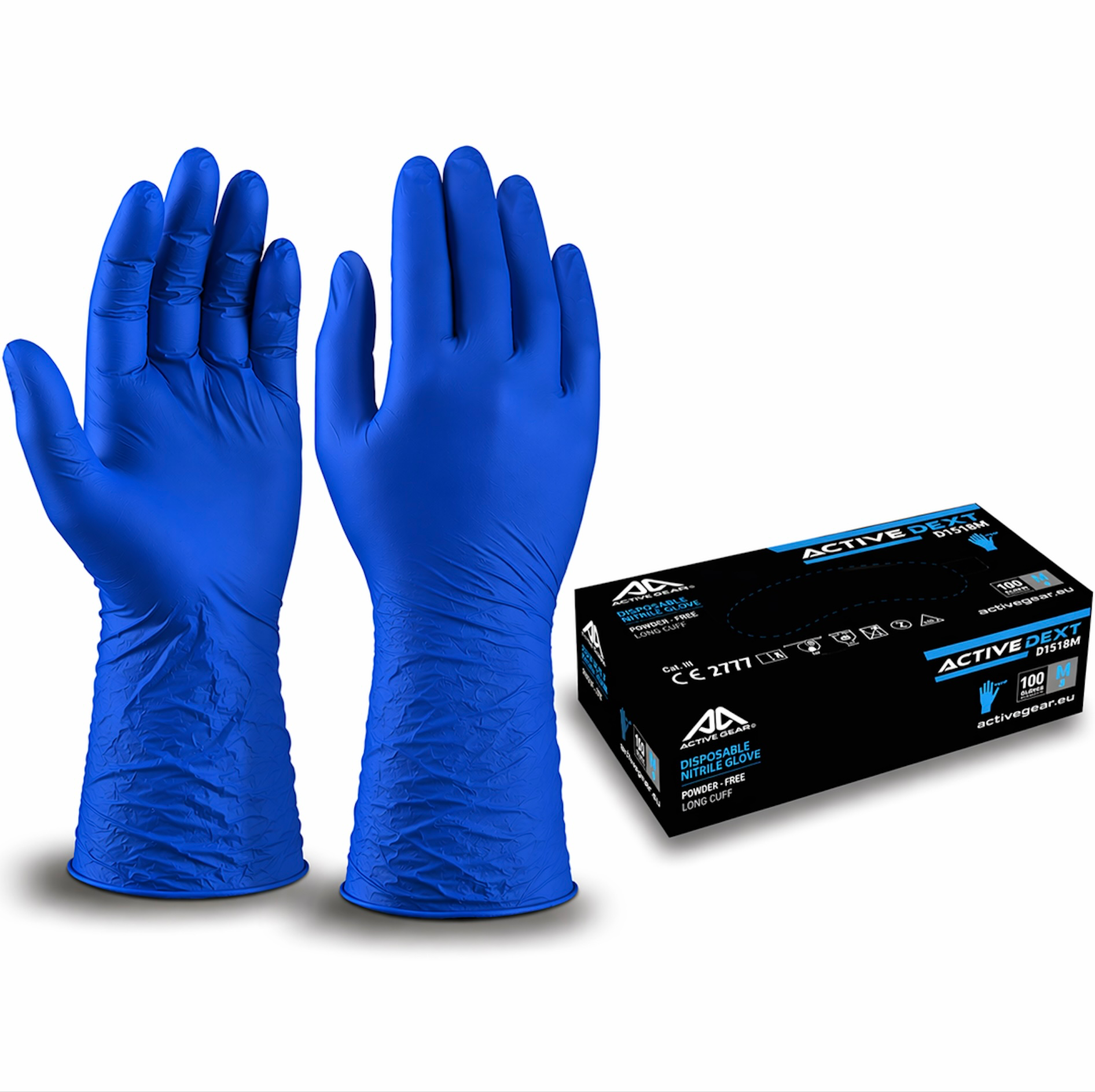Gants latex sans poudre protection chimique haute risque D1660