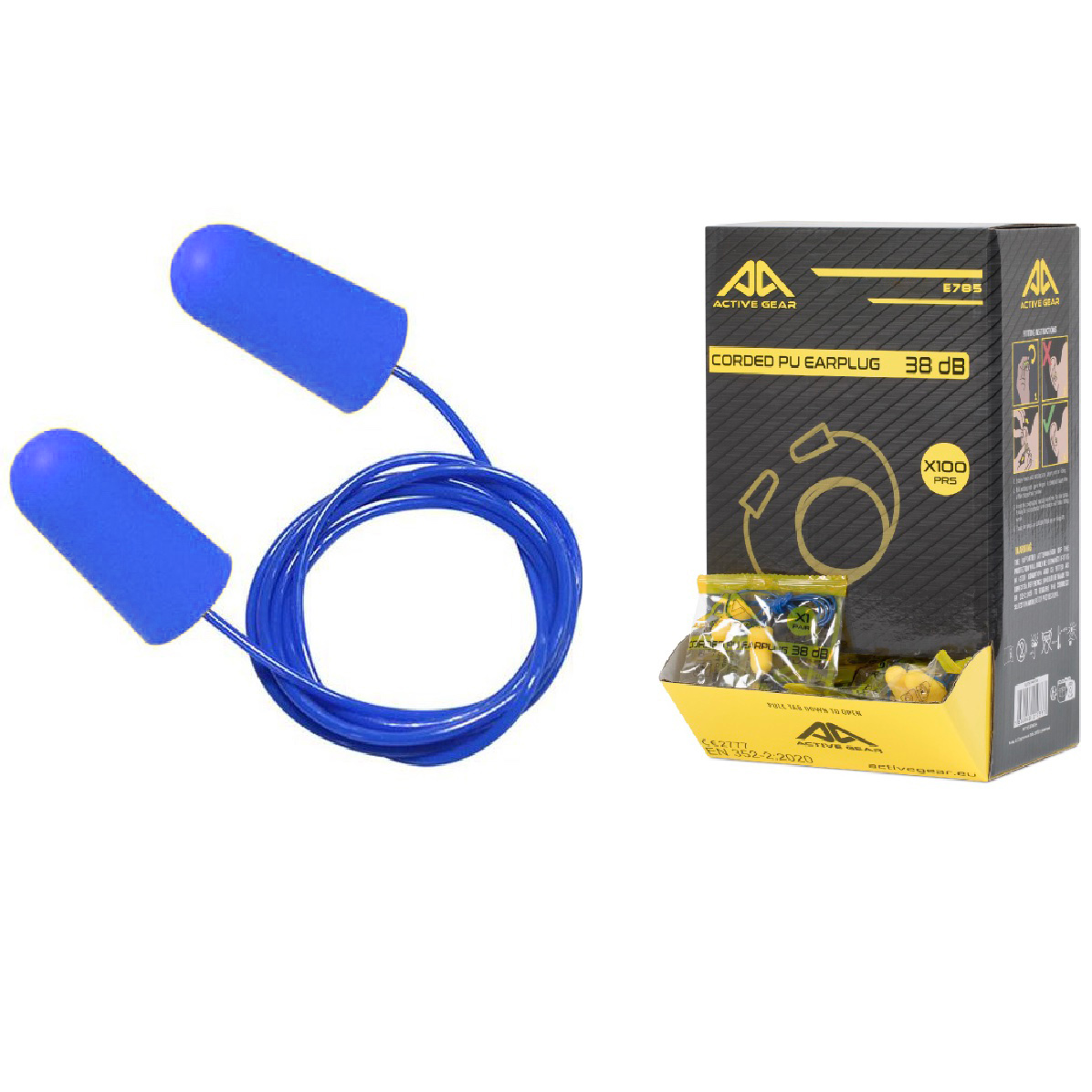 Bouchon d'oreille PU détectable SNR 38 dB protection auditive