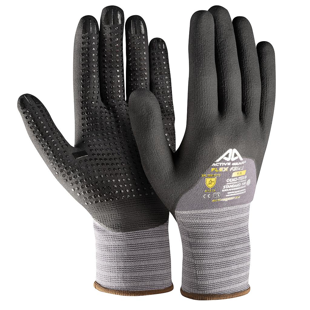 Gants de protection ACTIVE GEAR FLEX F3150 15G nylon spandex nitrile