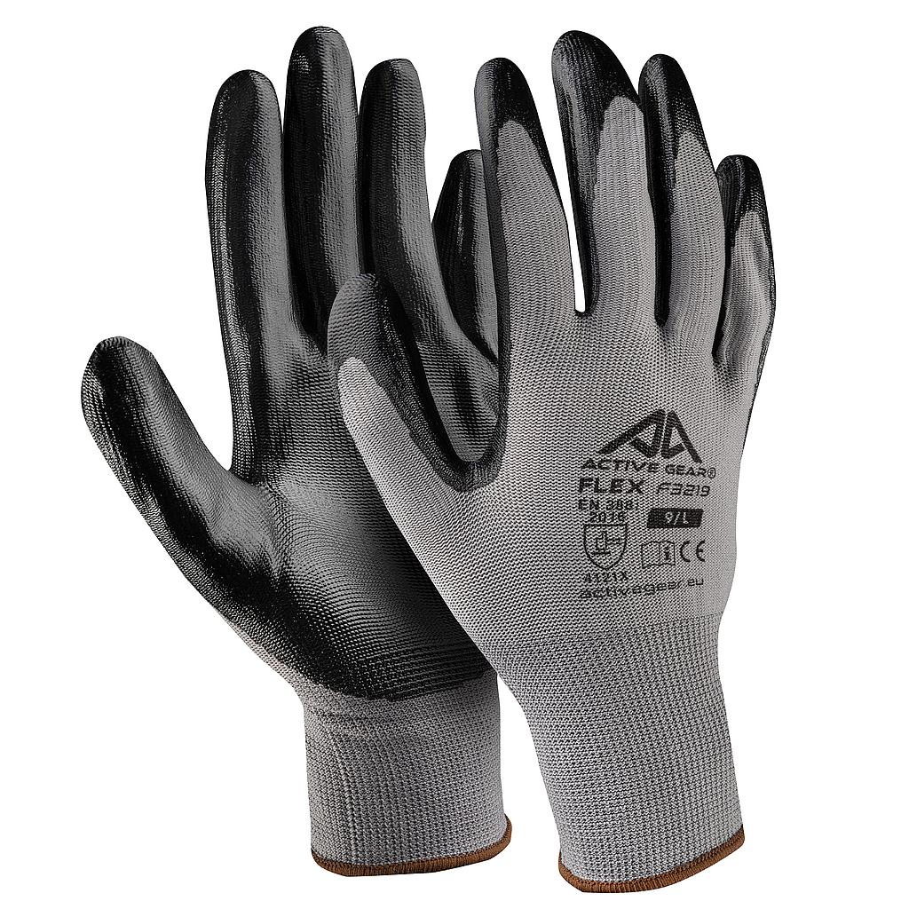Gants de protection Polyester Nitrile noir FLEX F3220 13G