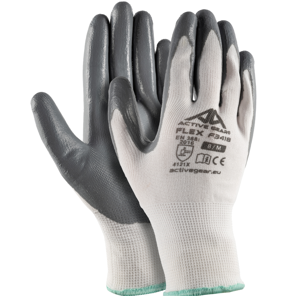 Gants de protection polyester nitrile gris FLEX F3420NP x12 paires