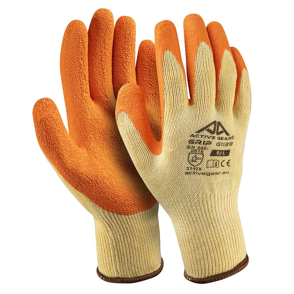 Gants de protection GRIP G1140 latex crêpe orange Maroc