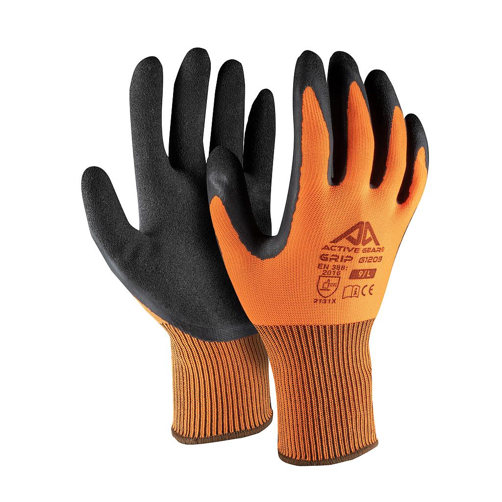 Gants de protection polyester latex noir GRIP G1210NP norme EN388