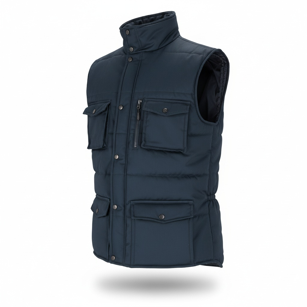 Gilet thermique de protection multiples poches Thermo Navy