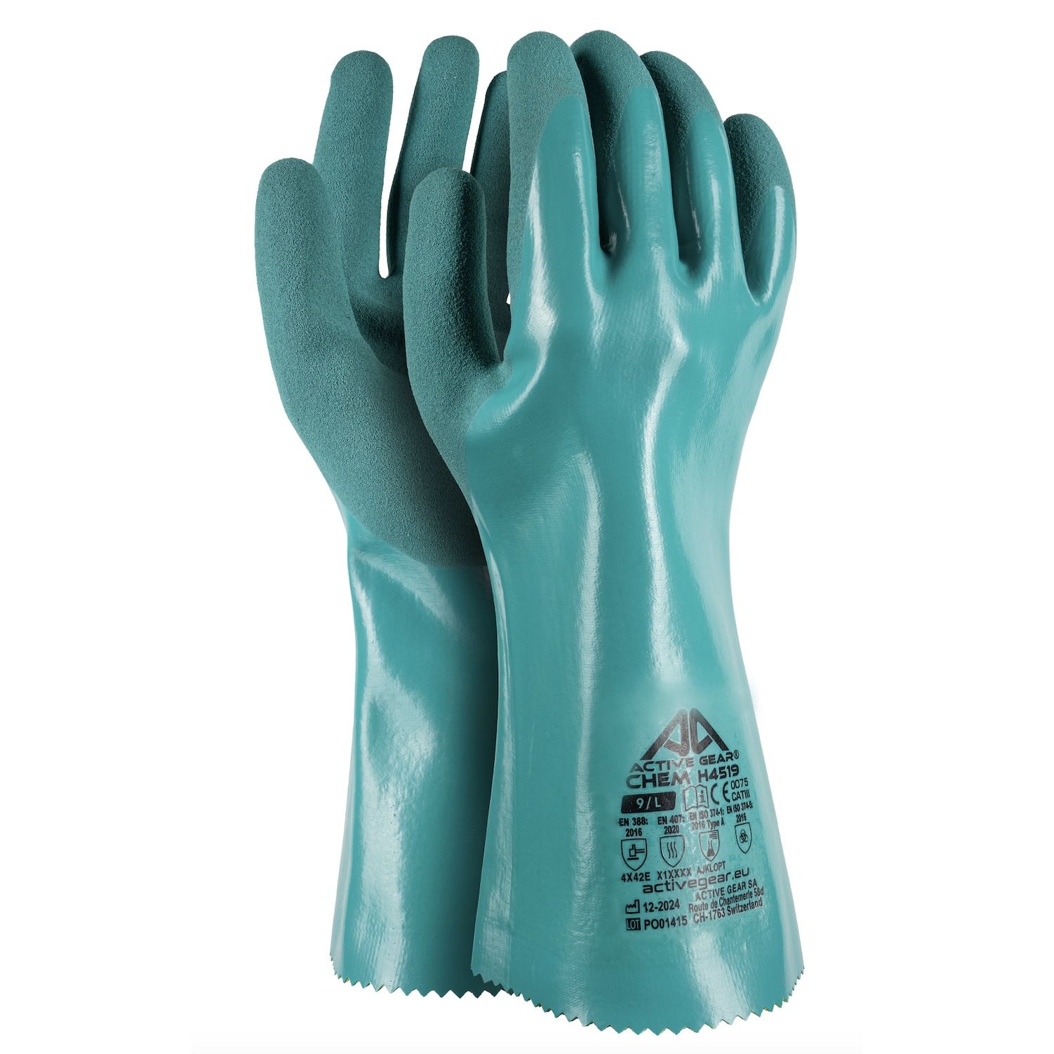 Gants de protection chimique ACTIVE GEAR® CHEM H4520 33cm