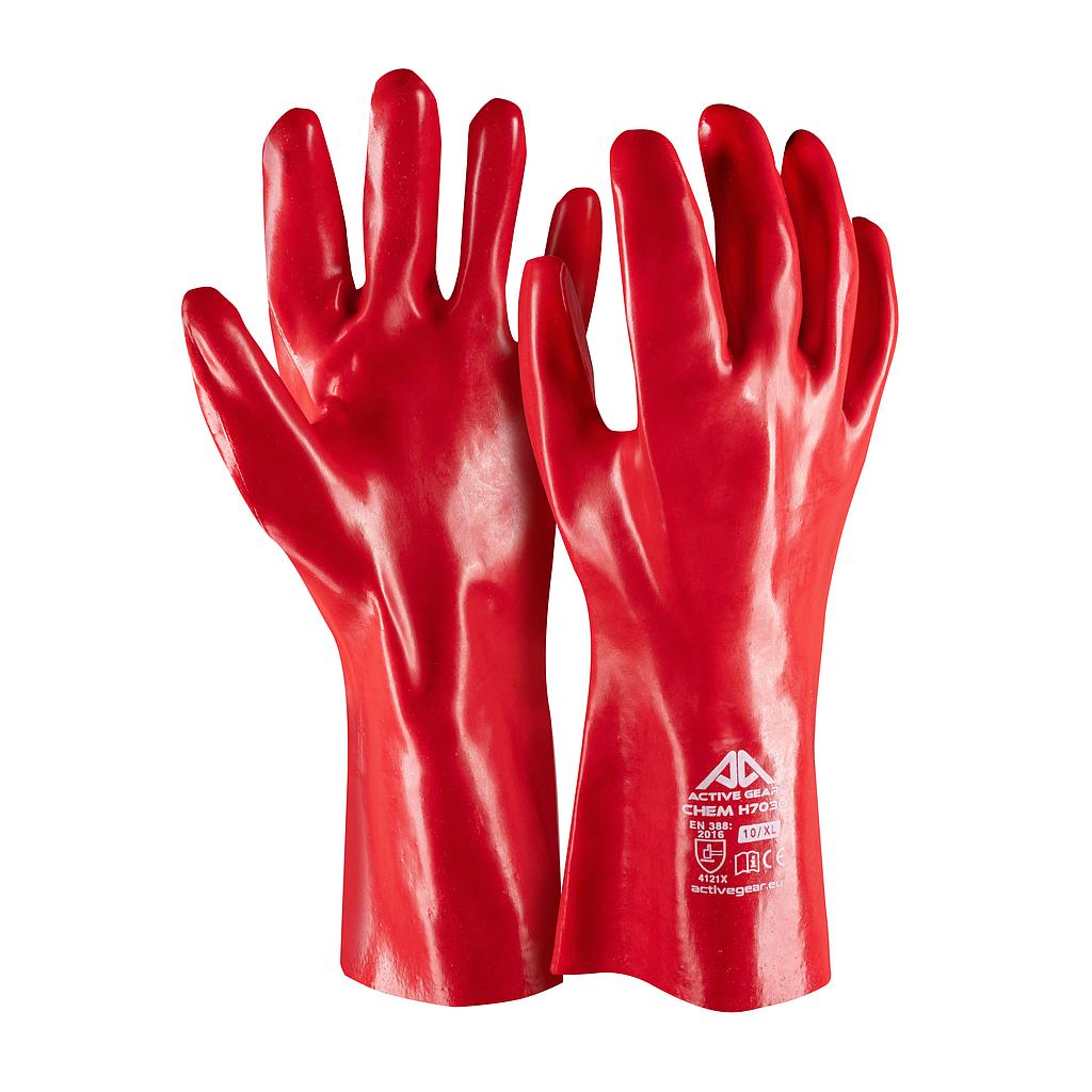 Gants de protection chimique ACTIVE GEAR CHEM H7030 coton PVC