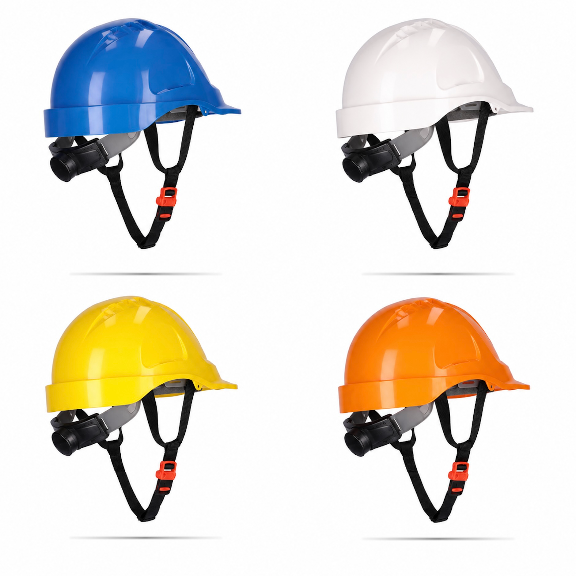 Casque de chantier HD7 EN397 ABS harnais textile ajustable