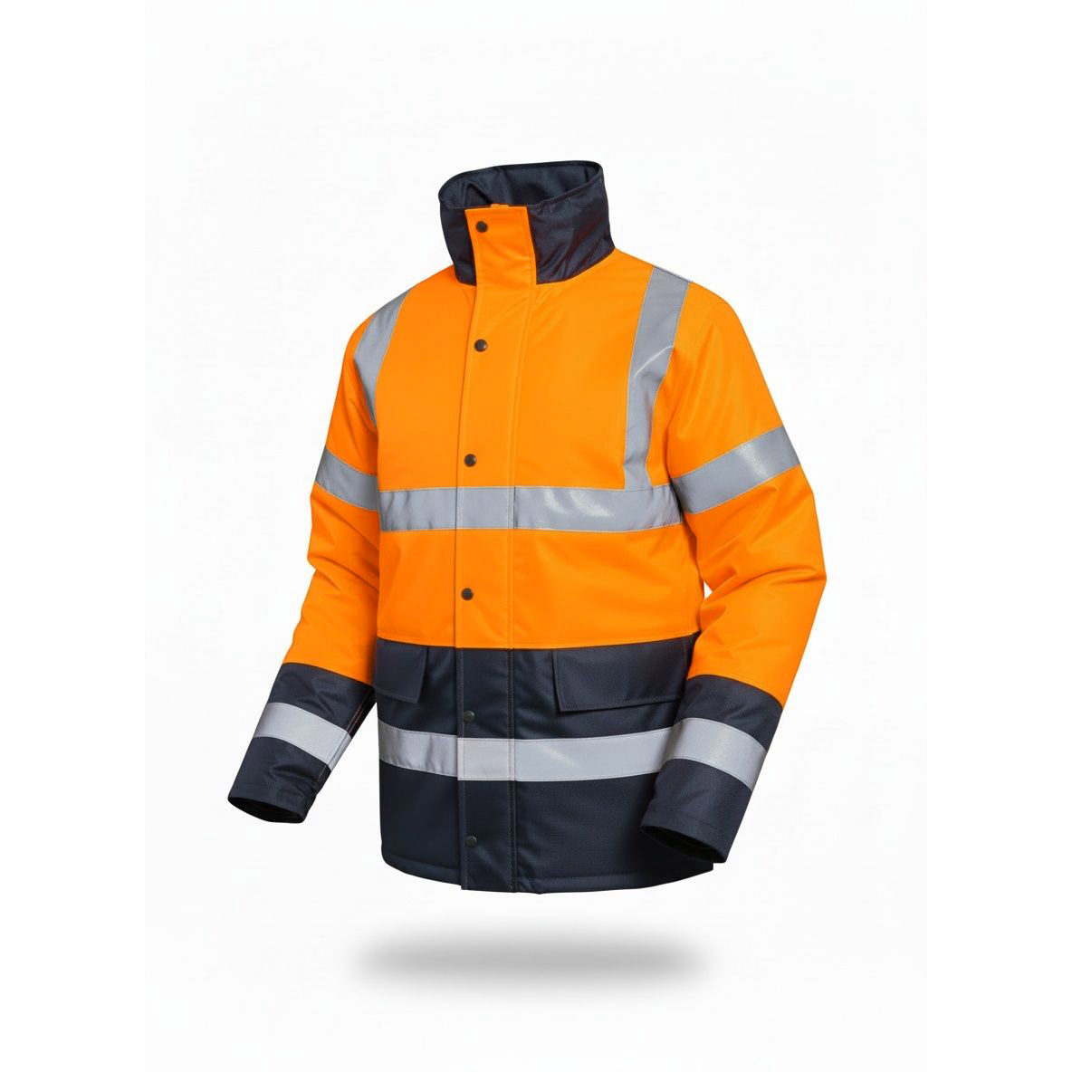 Parka haute visibilité Neon HV Orange/Navy classe 3 EN ISO 20471