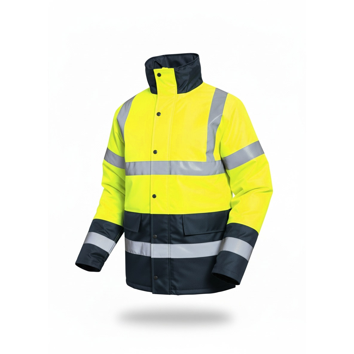 Parka haute visibilité jaune fluo EN ISO 20471 Class 3 Oxford 300D