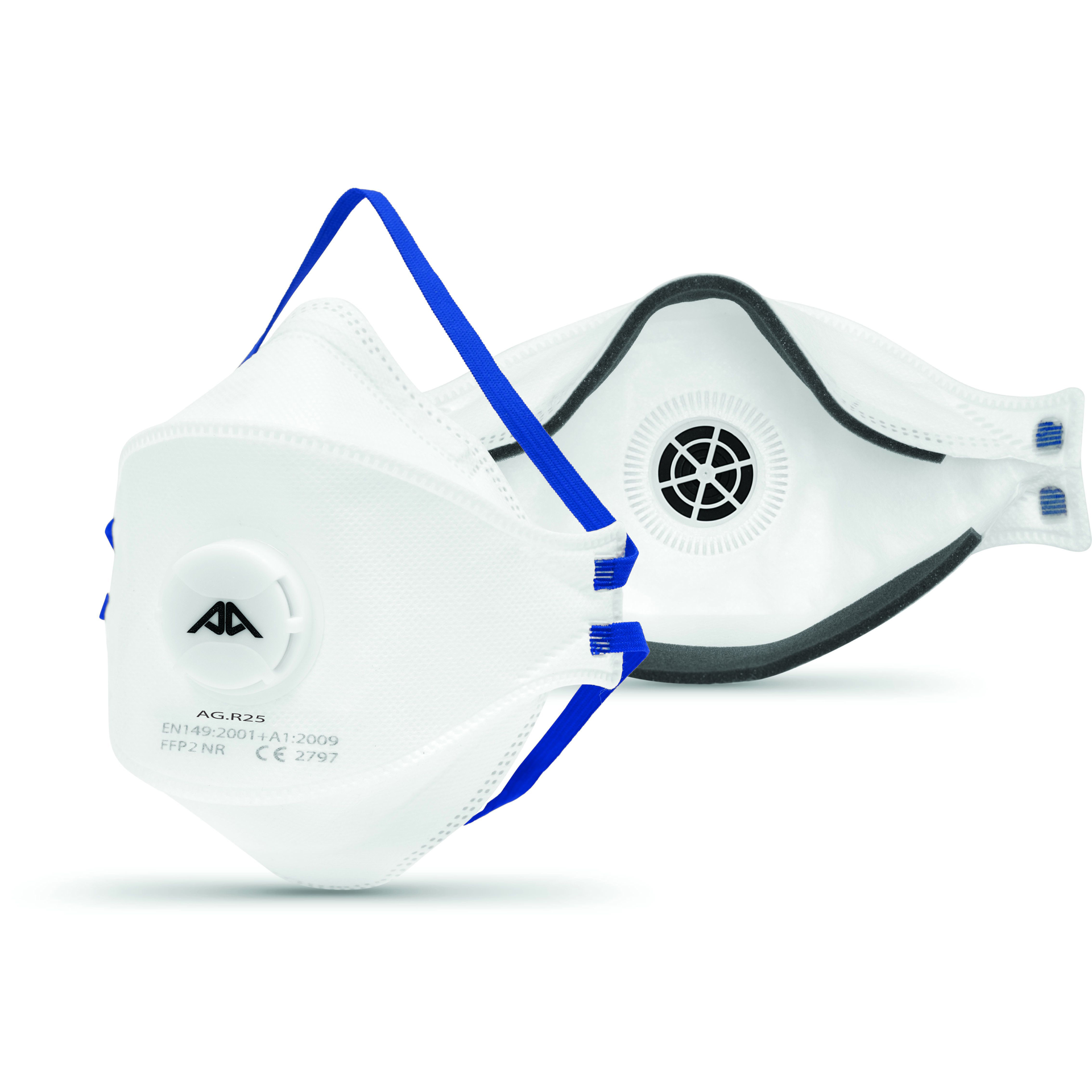 Masque FFP2 NR 3D ACTIVE GEAR® R25 avec valve respiratoire