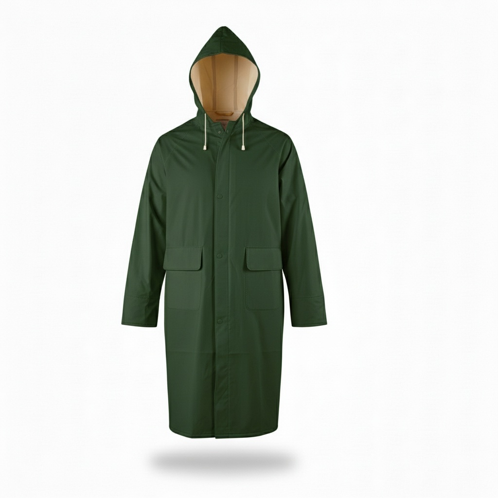 Manteau de pluie PVC haute visibilité protection tous temps