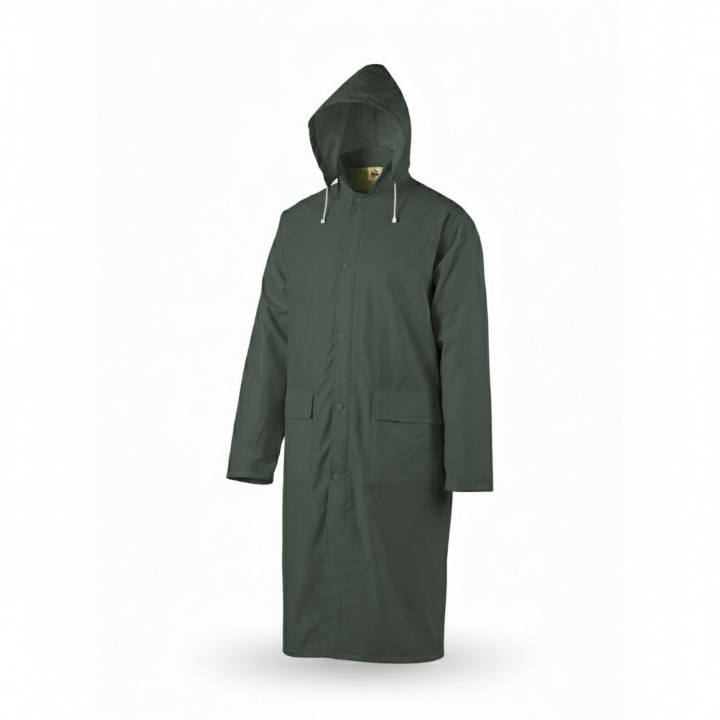 Manteau de pluie ACTIVE GEAR Cyclone Green polyester enduit PVC