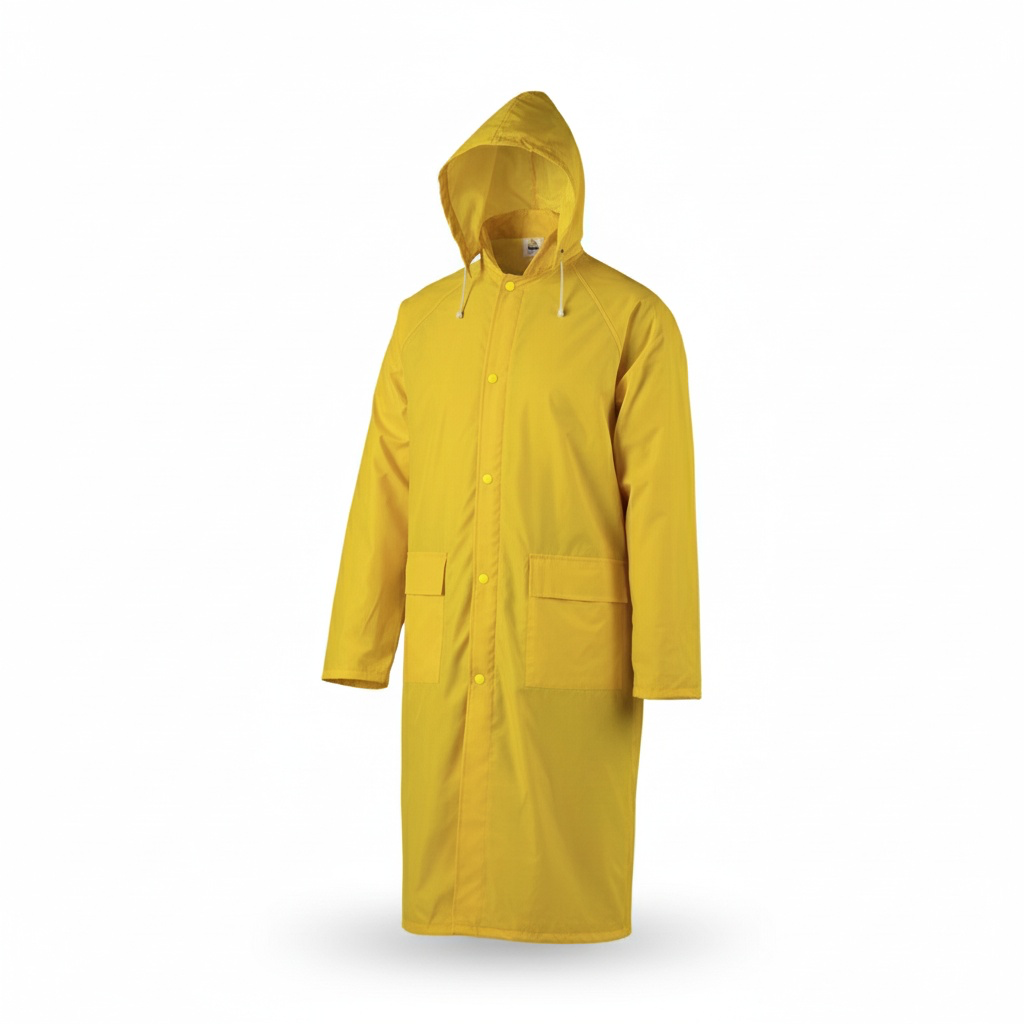 Manteau de pluie polyester jaune fluo protection travail Maroc