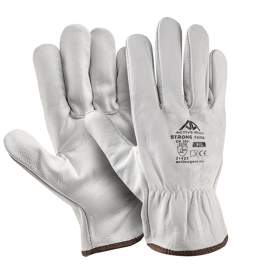 Gants de protection cuir vachette pleine fleur EN388 résistant chaleur