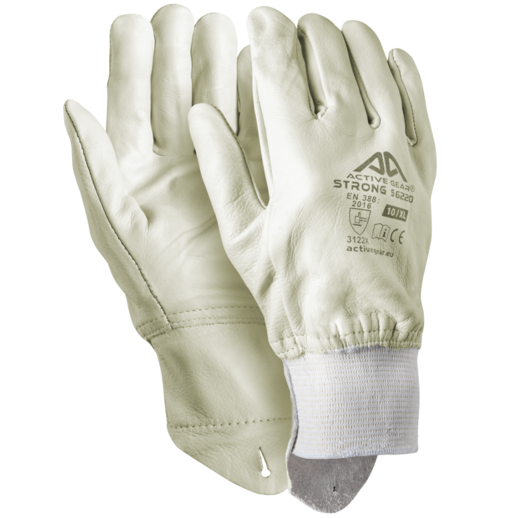 Gants de protection cuir vachette EN388 3122X résistant eau huile