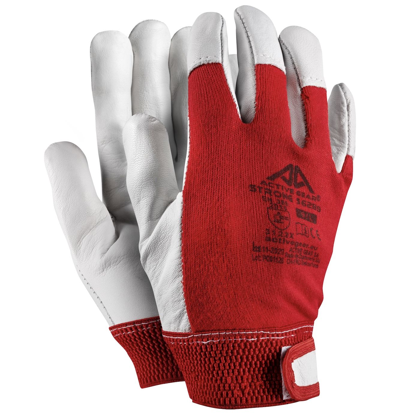 Gants de protection en cuir de chèvre pleine fleur avec fermeture Velcro