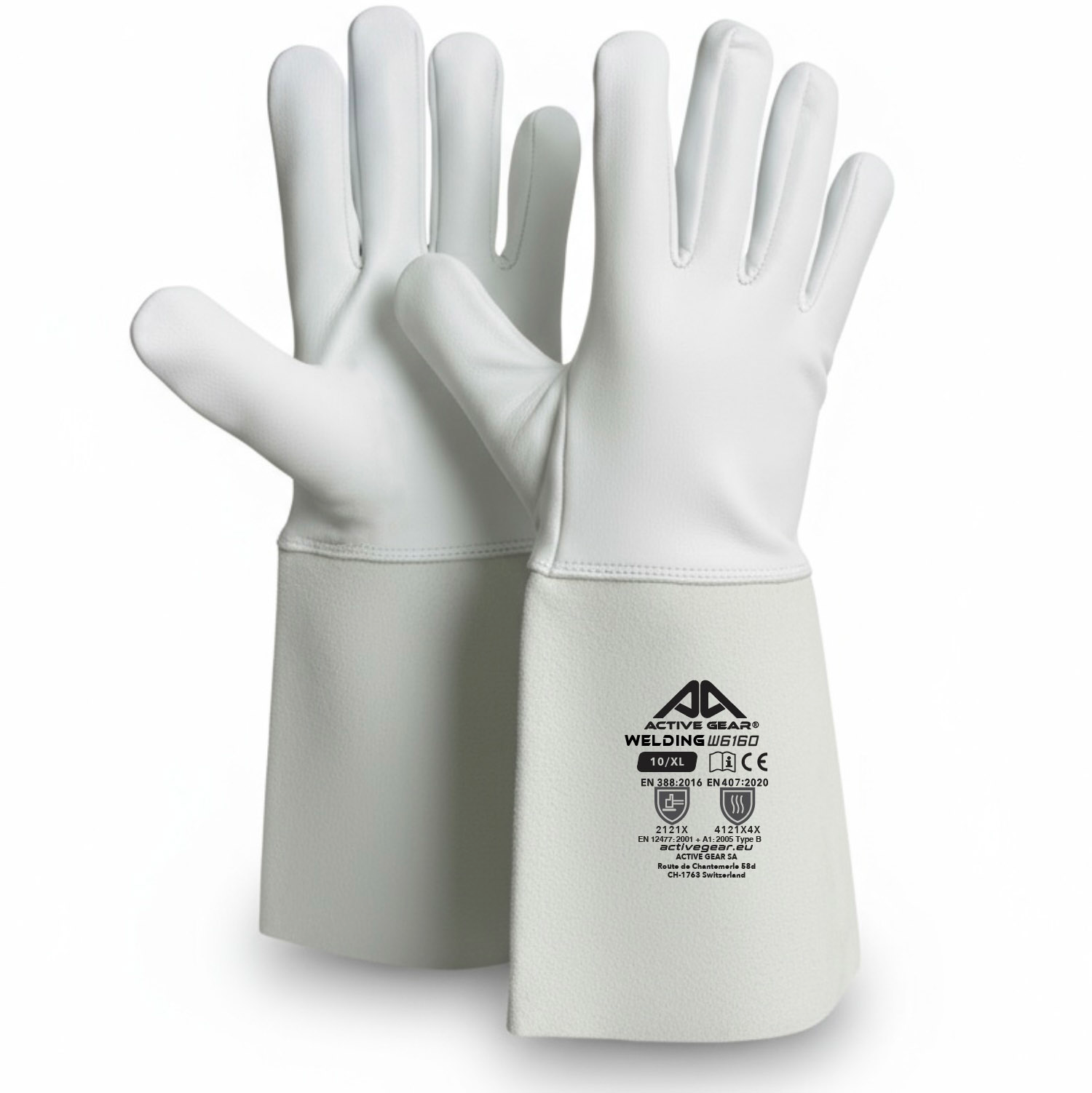 Gants de soudure cuir agneau ACTIVE GEAR W6160 Type B protection thermique