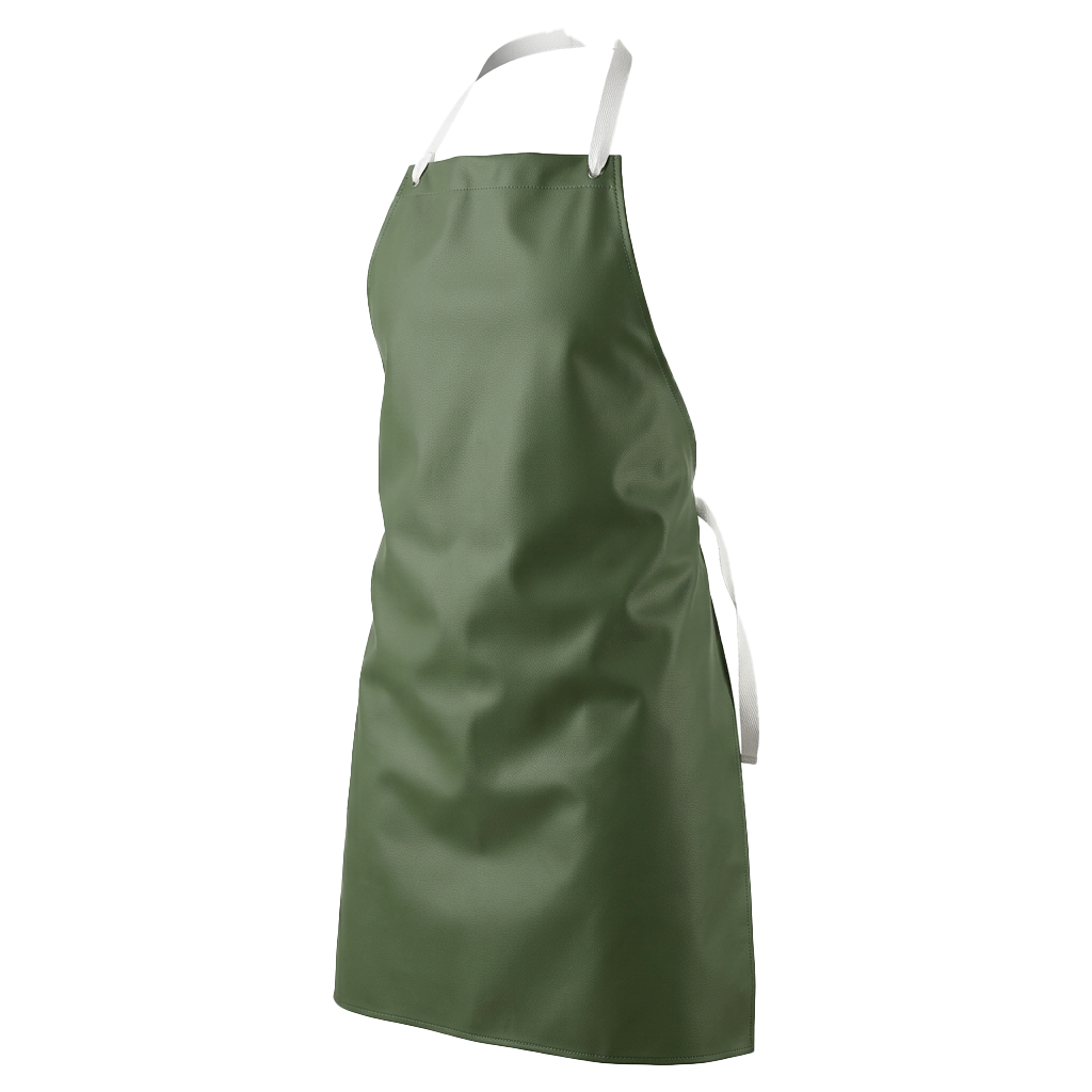 Tablier PVC double face protection chimique industrie Maroc - Wrap Green PVC Apron