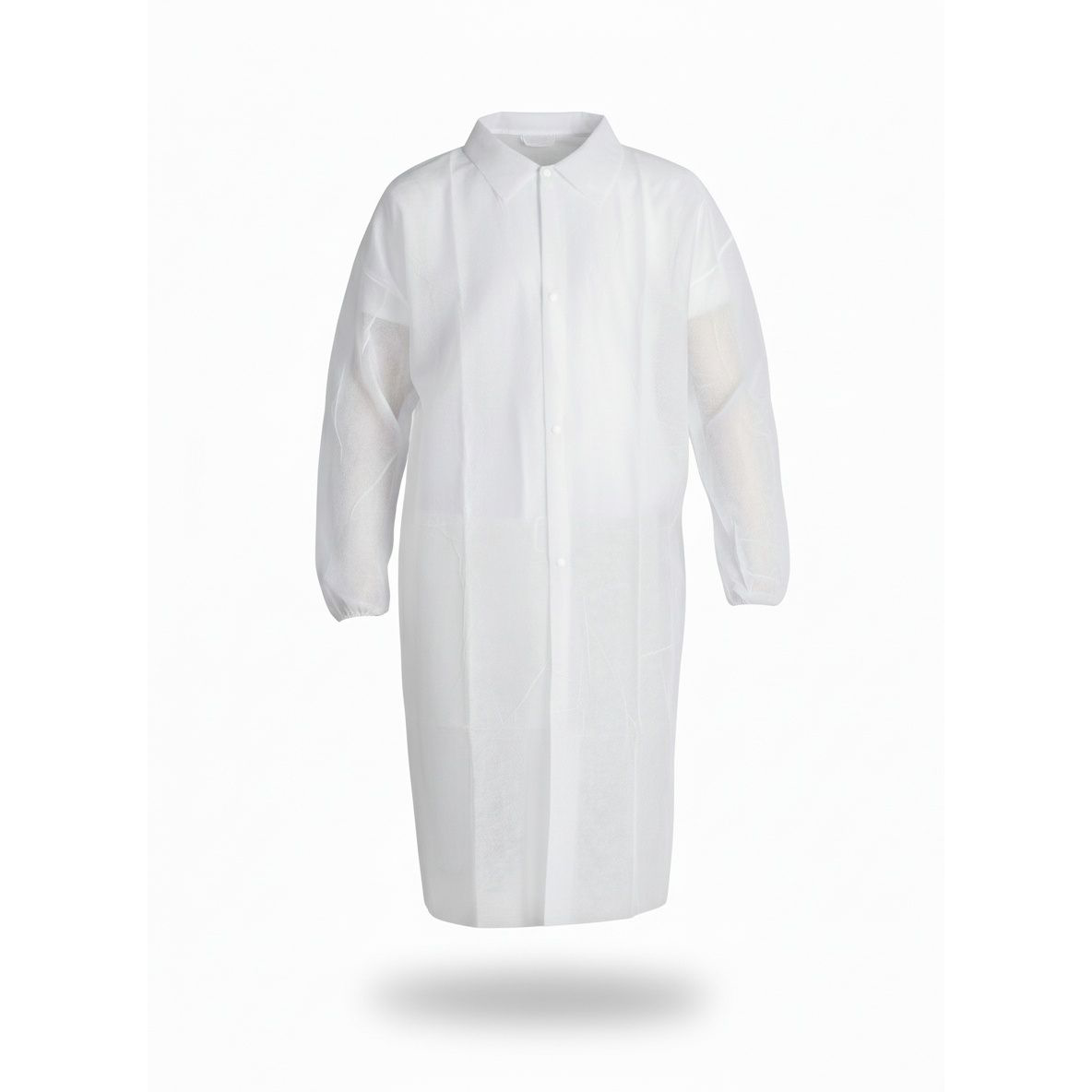 Blouse de protection en polypropylène à boutons pressions réutilisable