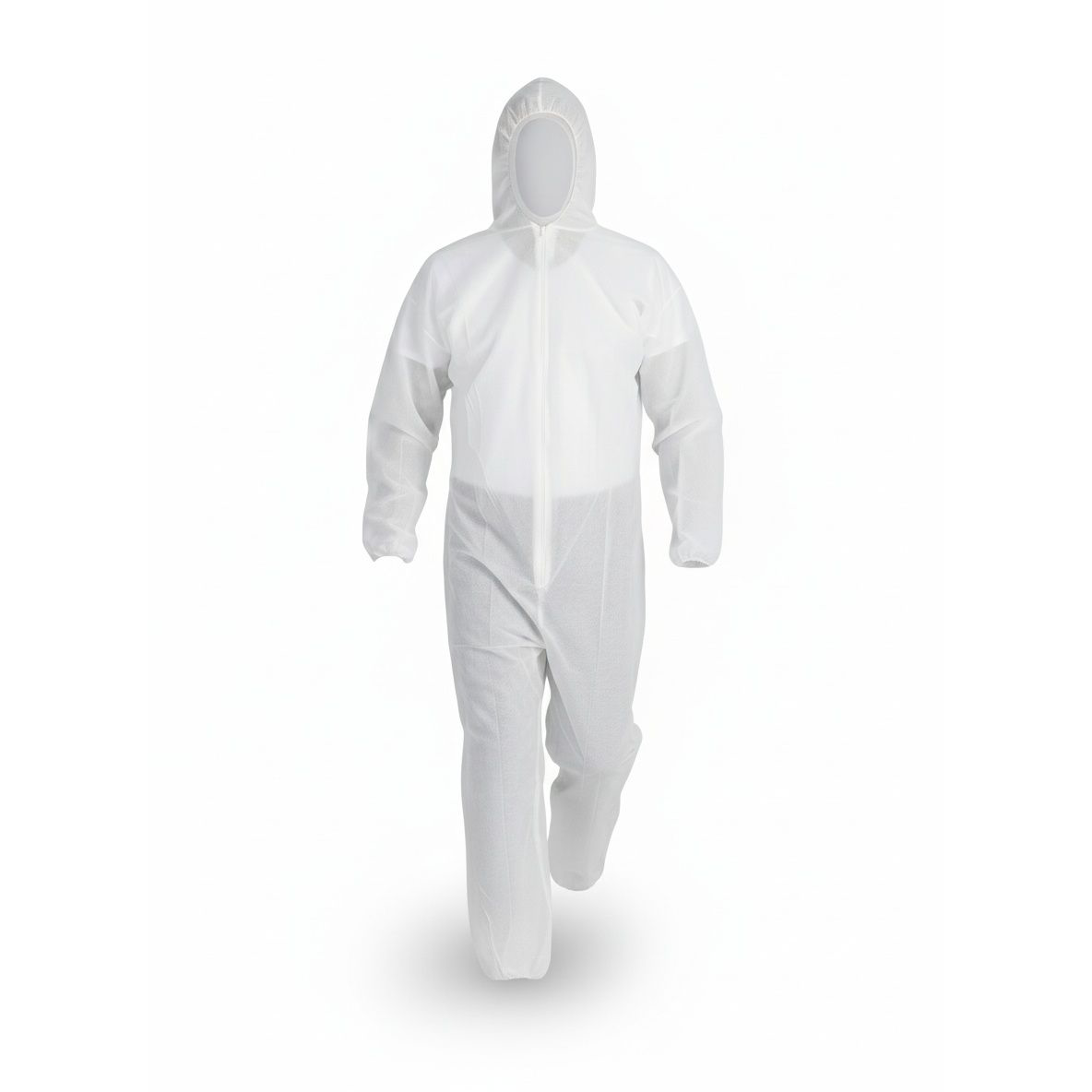 Combinaison de protection PP avec capuche élastique et fermeture éclair